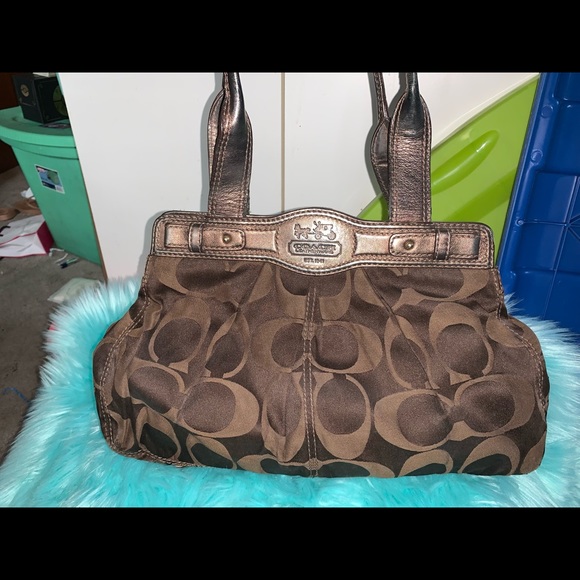 Brown coach bag - Picture 2 of 5